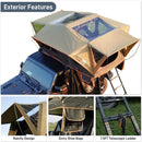 Naturnest Andromeda Green Soft Shell Rooftop Tent With Large Panoramic Skylight & YKK Doors (SAK50612)