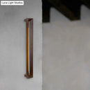 GobekUsa Stylish Asian Wooden LED Wall Sconce in Dark Brown - Ideal for Study Room & Bathroom Lighting
