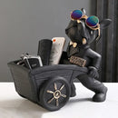 GobekUsa Dog Statue Storage Box Resin Art Sculpture Figurine Home Study Ornament