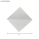 GobekUsa Stylish Curved Wall Sconce with Acrylic Squared Shade: Warm/White LED Bedroom Lamp