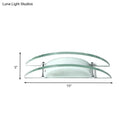 GobekUsa Stylish Dual Arc Sconce Light with Clear Glass Shade - Bedside Wall Mount Lamp