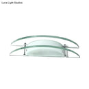 GobekUsa Stylish Dual Arc Sconce Light with Clear Glass Shade - Bedside Wall Mount Lamp