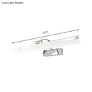 GobekUsa Stylish Integrated LED Nickel Finish Wall Vanity Lamp – Warm/White Light, Acrylic Rectangular Design – 16.5"/20.5" W