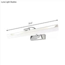 GobekUsa Stylish Integrated LED Nickel Finish Wall Vanity Lamp – Warm/White Light, Acrylic Rectangular Design – 16.5"/20.5" W