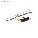 GobekUsa Stylish LED Wall Mount Light with Aluminum and Acrylic Design - Black/White (16"/29" Dia)
