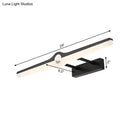 GobekUsa Stylish LED Wall Mount Light with Aluminum and Acrylic Design - Black/White (16"/29" Dia)