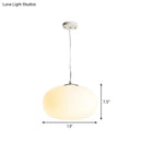 GobekUsa Stylish Nordic Pendant Light with Opal Glass - Ideal for Office and Kitchen Island