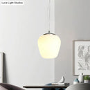 GobekUsa Stylish Nordic Pendant Light with Opal Glass - Ideal for Office and Kitchen Island