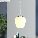 GobekUsa Stylish Nordic Pendant Light with Opal Glass - Ideal for Office and Kitchen Island