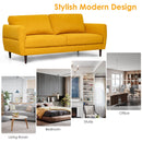 72 Inch Small Fabric Loveseat Sofa Couch with Wood Legs by DirectDeals