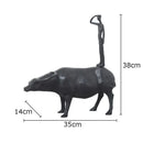 GobekUsa Cowherd Shepherd Boy Resin Figure Sculpture for Modern Home Decor