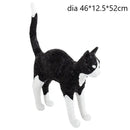 GobekUsa Black Cat Resin Table Lamp for Bedroom Office Dining Room