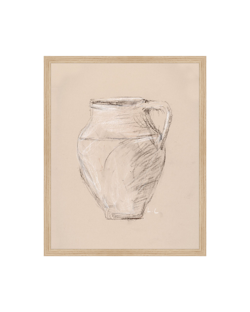 Vase Drawing Sepia
