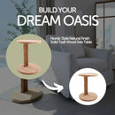Cabo Natural Teak C Shaped Side Table by NORDICTEAK.COM