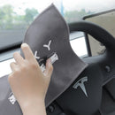 Premium Dual-Sided Car Cleaning Towel | Suede & Coral Velvet | 30×30cm | 3 Colors
