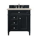 James Martin Brittany 30" Single Bathroom Vanity, Black Onyx