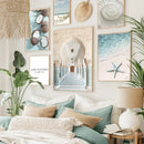 GobekUsa Summer Beach Seashell Canvas Wall Art