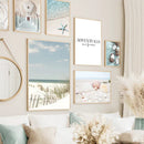GobekUsa Summer Beach Seashell Canvas Wall Art