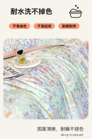 GobekUsa Summer Floral Satin Silk Duvet Cover Set