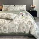 GobekUsa Summer Floral Satin Silk Duvet Cover Set
