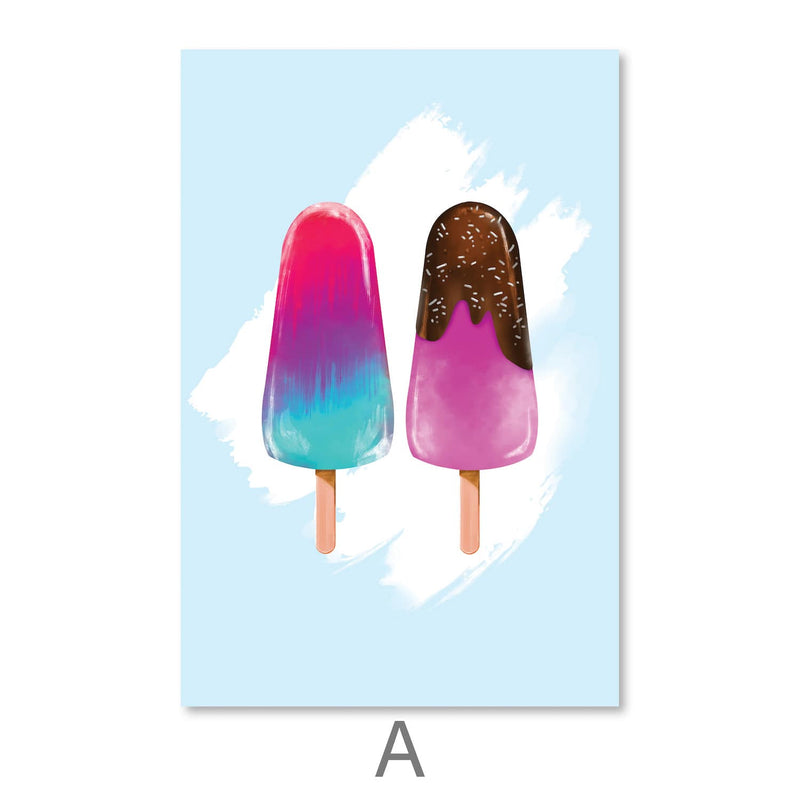 Summer Popsicles Canvas