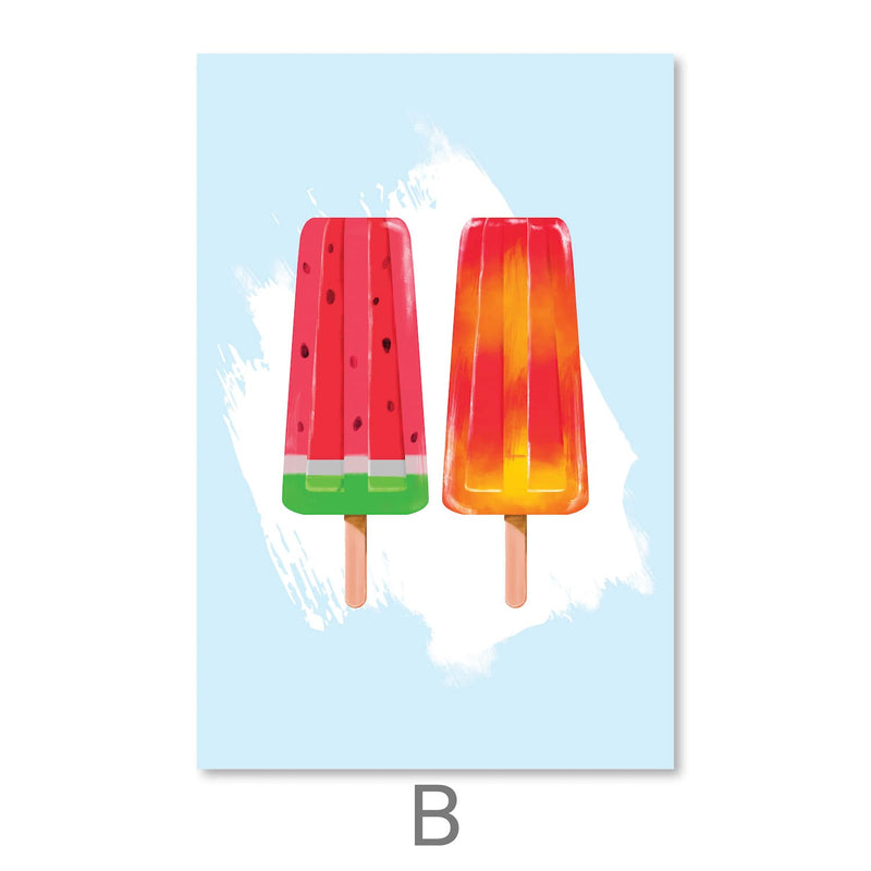 Summer Popsicles Canvas