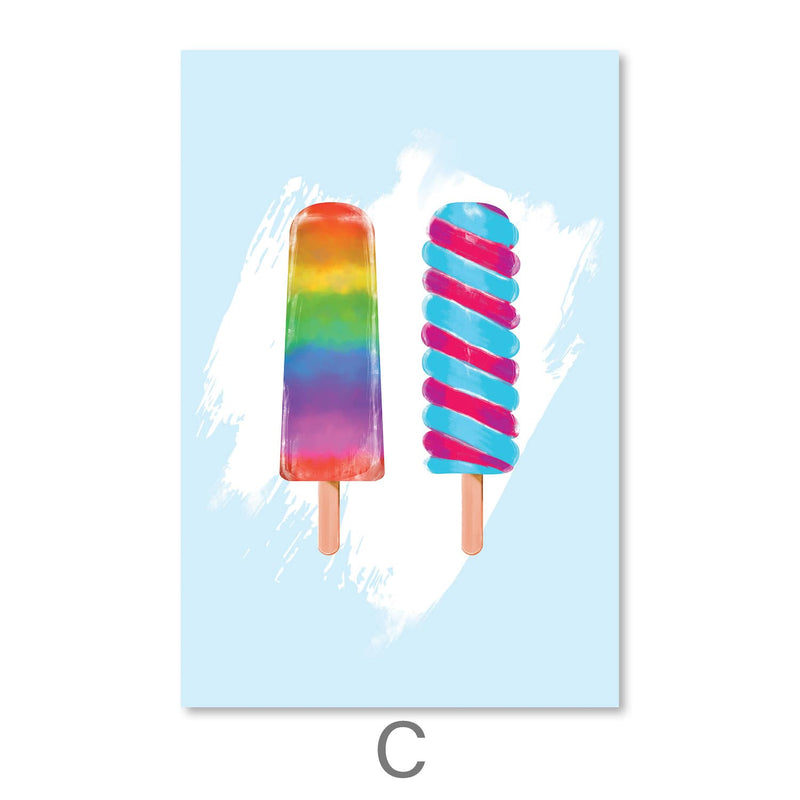 Summer Popsicles Canvas