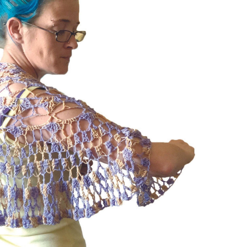 Summer's Breeze Shawlette Knit & Crochet Pattern