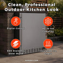 Summerset 24-Inch Outdoor Rated Refrigerator With Anti Vibration System [RFR-24S-A] (SAK63715) by SAKSBY.com