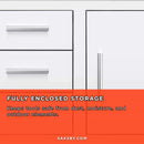 Summerset 33-Inch Stainless Steel Flush Mount Triple Drawer And Access Door Combo [DC3-33] (SAK92847) by SAKSBY.com