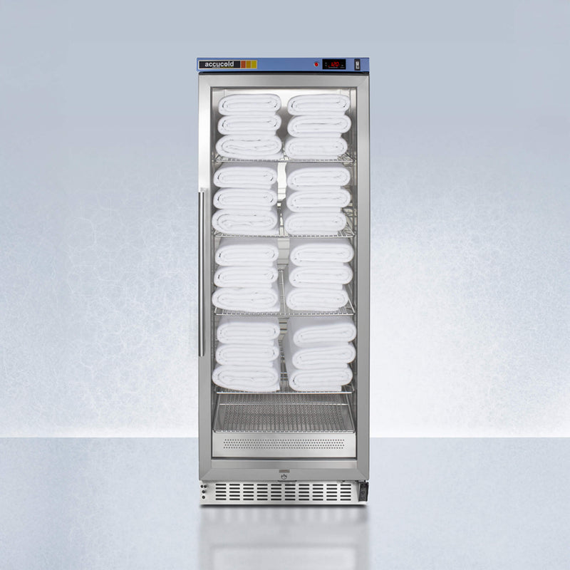 Summit 24‑Inch Wide 10.6 Cu Ft Passive‑Heat Blanket Warmer With Glass Door & Digital Thermostat [PTHC125G] (SAK18294)