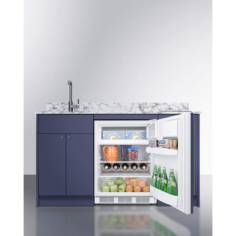 Summit Turnkey Caldera Kitchenette With A Cooktop, Refrigerator-Freezer, Sink, And Pre-Installed Cabinetry [CALDERAWH35] (SAK73248)