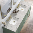 James Martin Chicago 72" Double Bathroom Vanity, Smokey Celadon