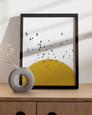 Sun and birds