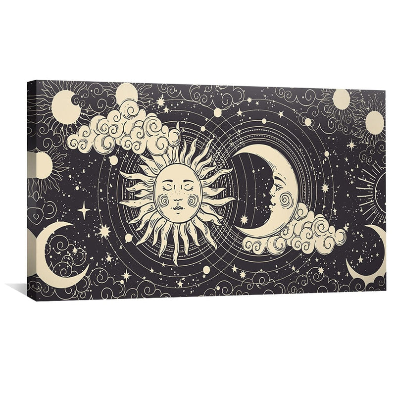 Sun Meets Moon Canvas