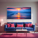 Sun Setting Ocean Canvas