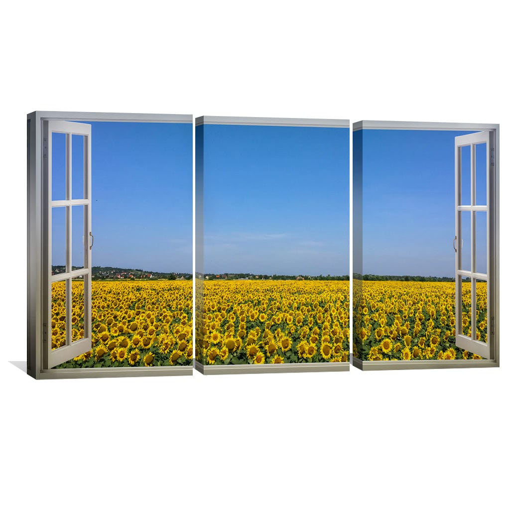 Sunflower Fields Canvas, photo 4 of 11