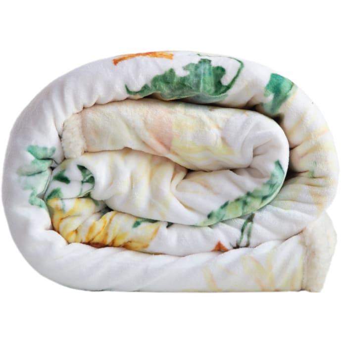 Sunflower Plush Throw