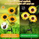 GobekUsa Sunflower Solar LED Garden Light - Auto Brightness