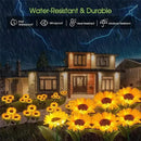 GobekUsa Sunflower Solar LED Garden Light - Auto Brightness