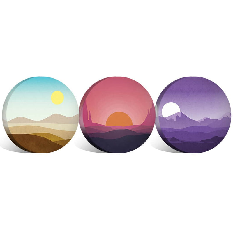 Sunny Plains Canvas - Circle