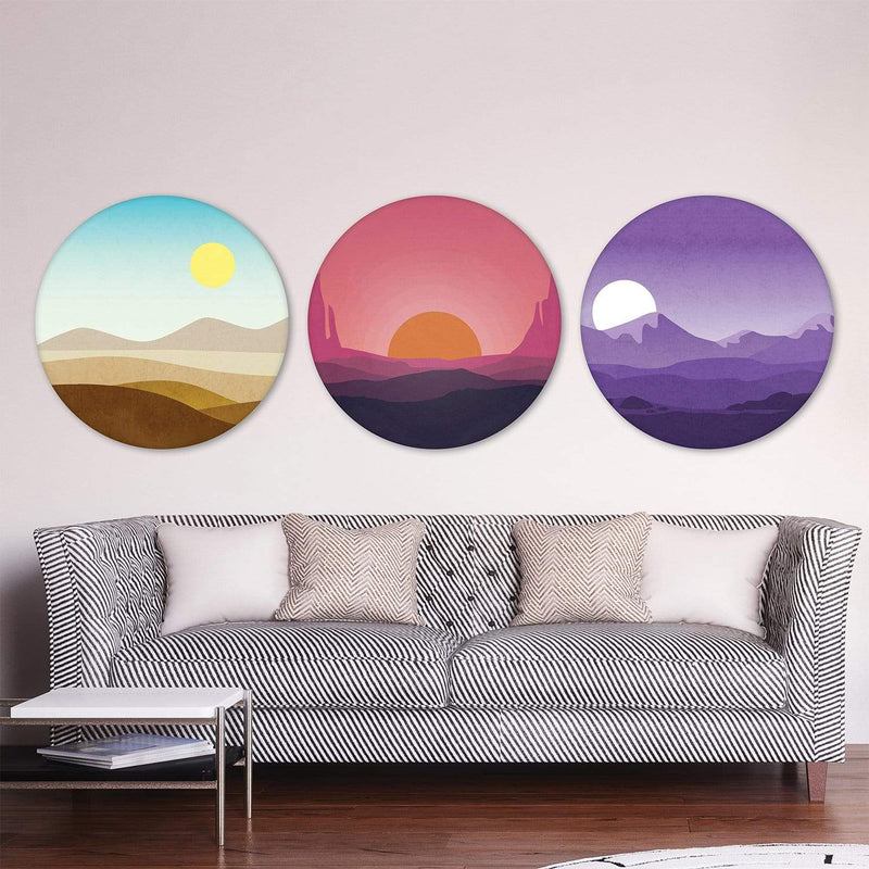 Sunny Plains Canvas - Circle