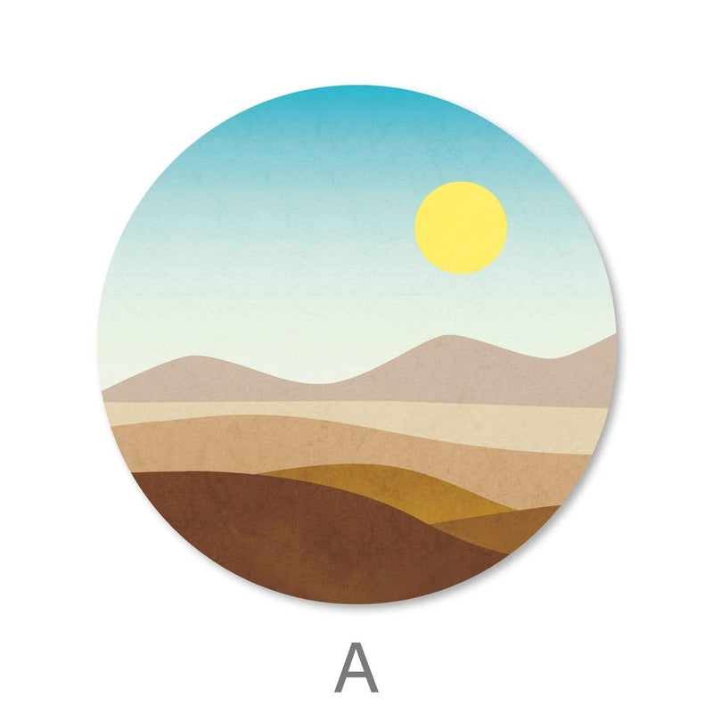 Sunny Plains Canvas - Circle