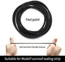 Sunroof Rubber Seal Wind Noise Reduction Kit for Tesla Model Y 2020-ON