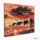 Sunset Elephants