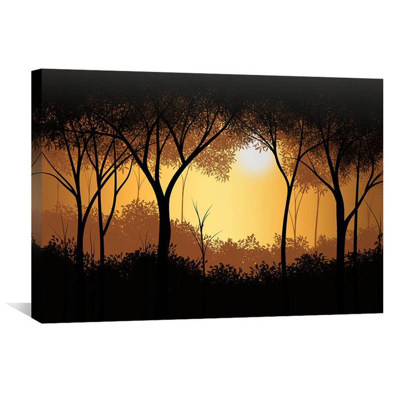 Sunset Forest Canvas