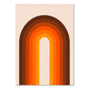 GobekUsa Sunset Rainbow Flower Canvas Art Print