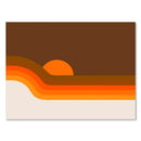 GobekUsa Sunset Rainbow Flower Canvas Art Print
