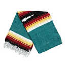 Teal Sunset Baja Diamond Yoga Blanket by West Path