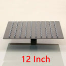 GobekUsa 20 Inch Super Slim Matte Black Square Rain Shower Head by Stainless Steel
